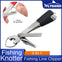 FLYSAND 4 in 1 Fast Tie Nail Knotter Line Cutter Hook Sharpener Tool